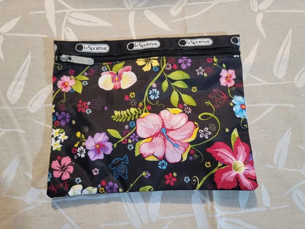 LeSportSac Hawaii Limited Edition Floral Large Tote with Matching Pouch